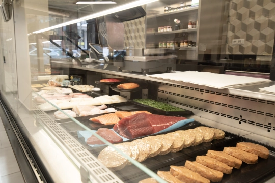 Banco di pesce fresco